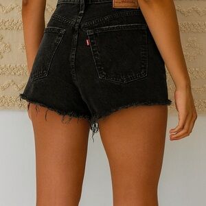 Levi's Women's Black Denim Shorts